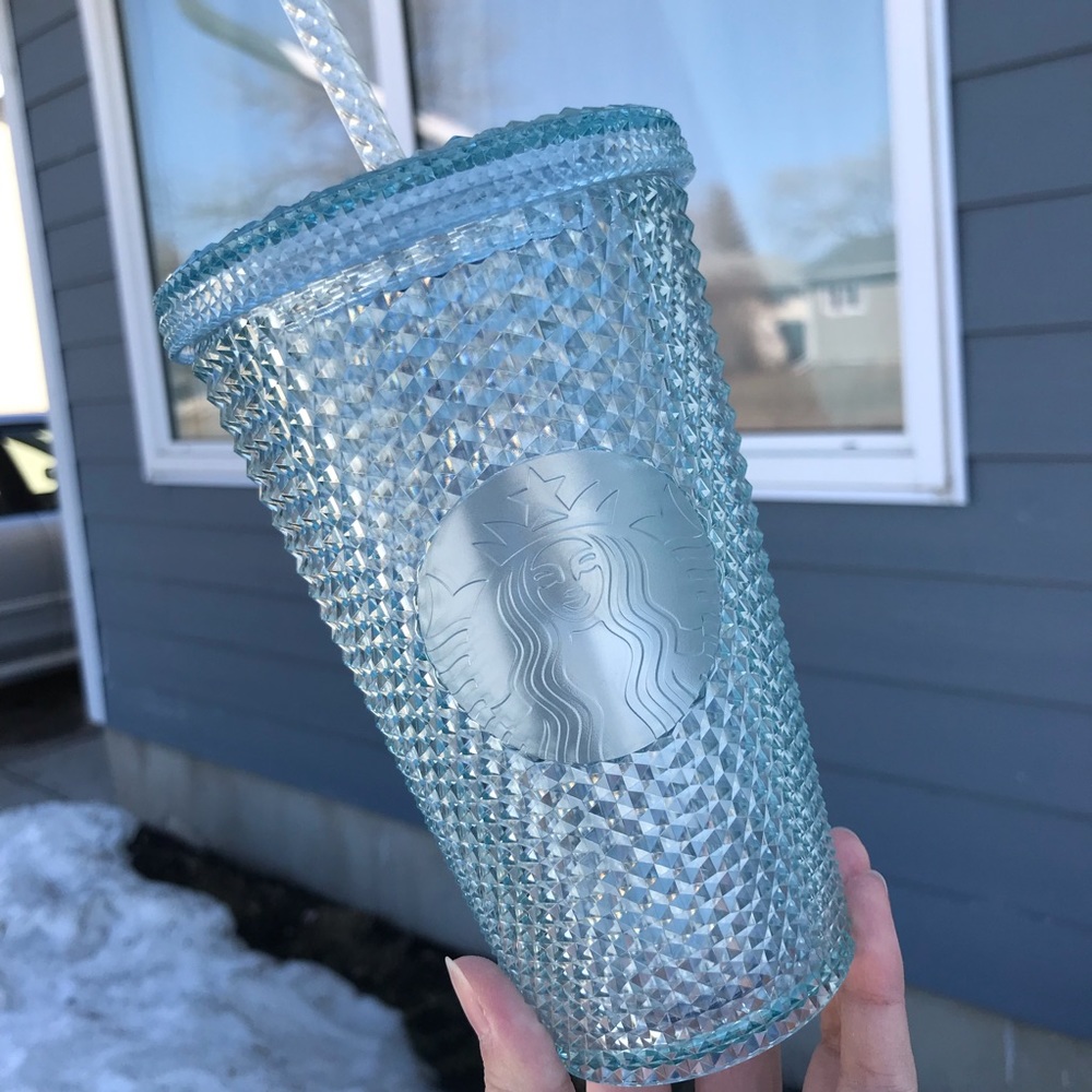 Starbucks Japan exclusive icy light blue studded cup tumbler grande